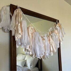 Sweet & Simple White and Cream Tassel Garland